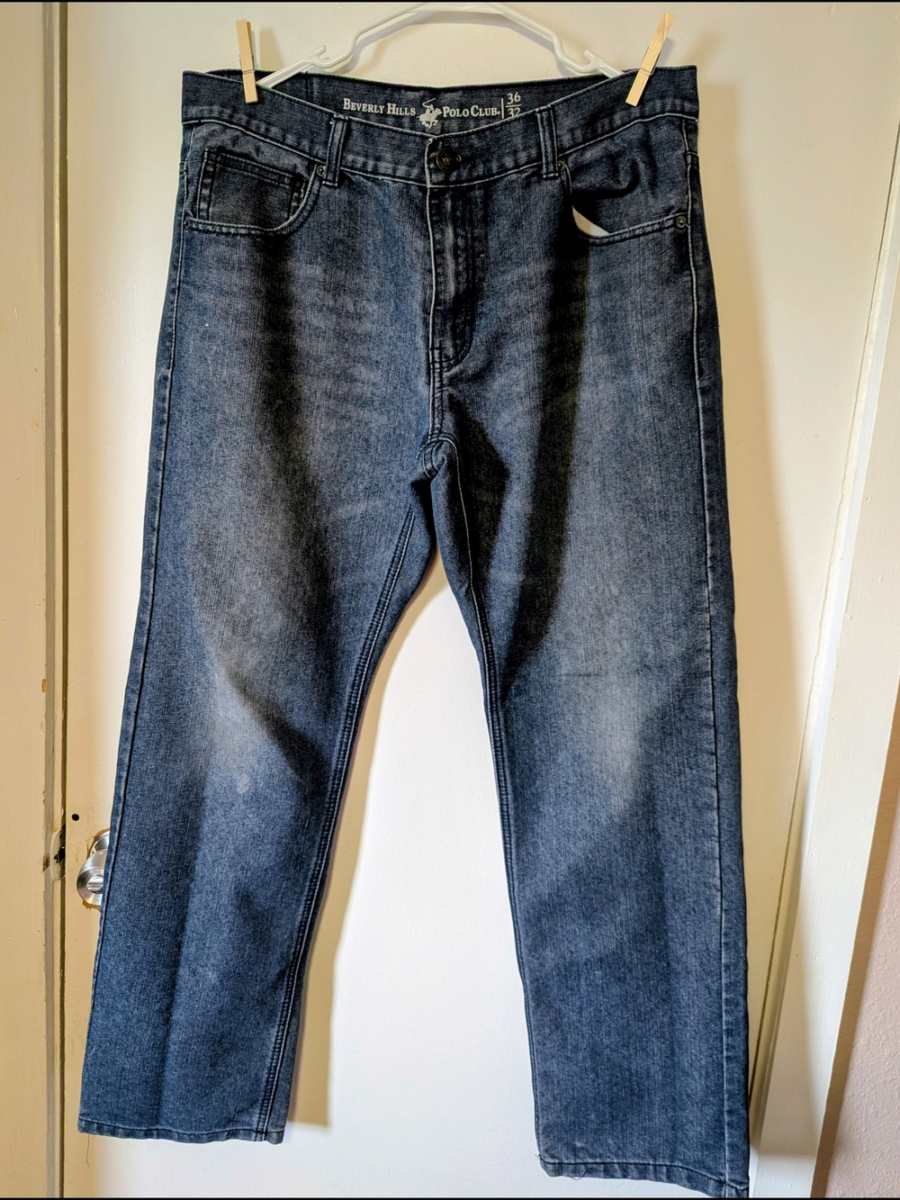 Cotton Beverly Hills Polo Club Men’s Dark Blue Straight-Leg Jeans